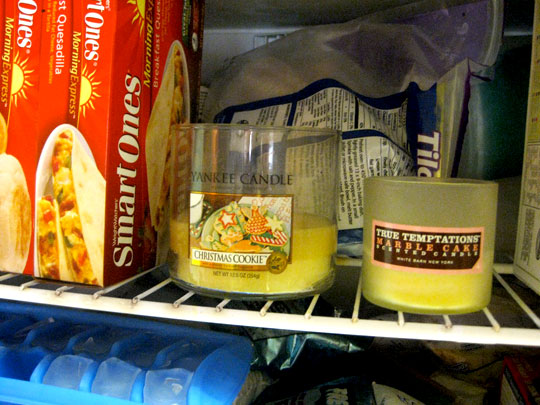 Candles in the Freezer