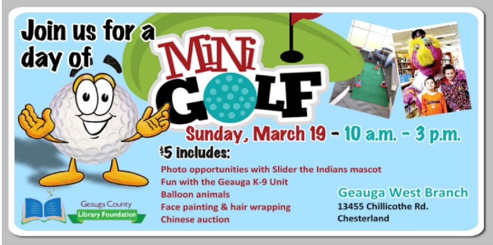Mini Golf At Gcpl S Geauga West Branch Transforms Stacks Into Greens