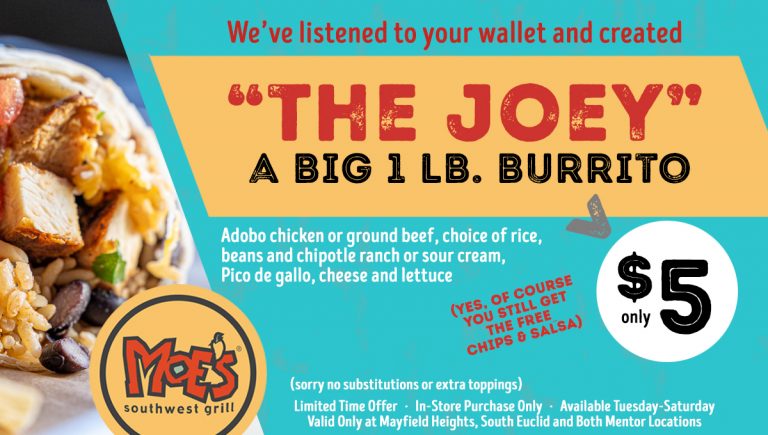 Moe s Southwest Grill Introduces The Joey For Local Customers For 