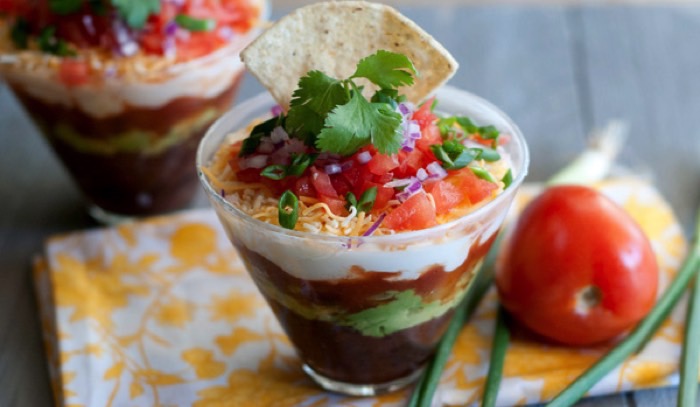 7 layer dip cups FB